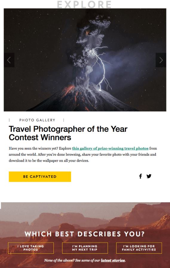 Onboarding Emails - Welcome Email Example - National Geographic