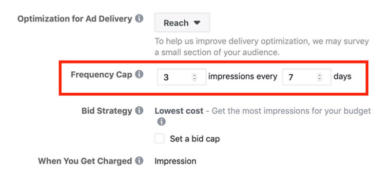 Facebook Ad Frequency Cap Image - How to Create a Facebook Ad Campaign