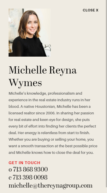 Custom Real Estate Agent Bios | The Reyna Group Project