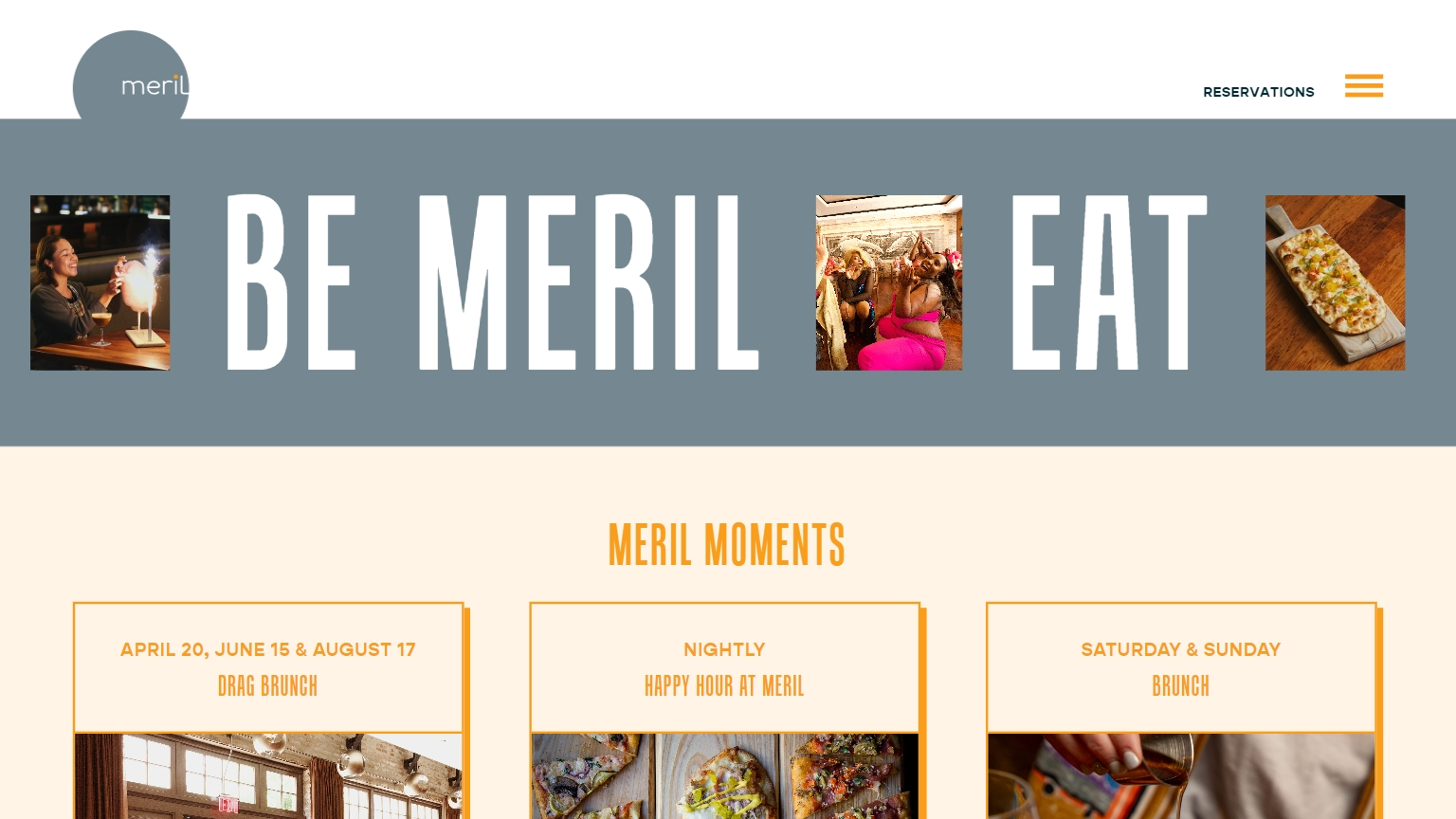 Scalable Restaurant Content | Meril by Emeril Lagasse Project