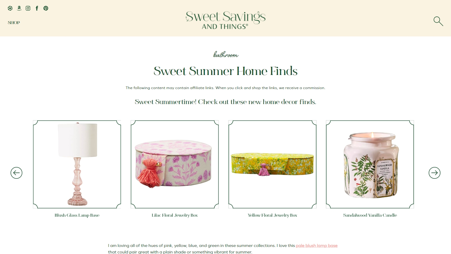 Advanced Affiliate Marketing Website Integrations | Sweet Savings and Things Project