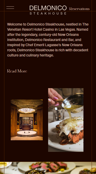 Delmonico Steakhouse in Las Vegas Project by Chainlink Marketing