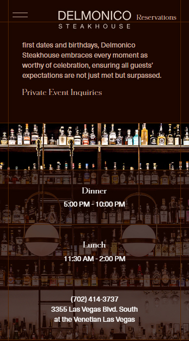 Enhanced User Interaction | Delmonico Steakhouse in Las Vegas Project