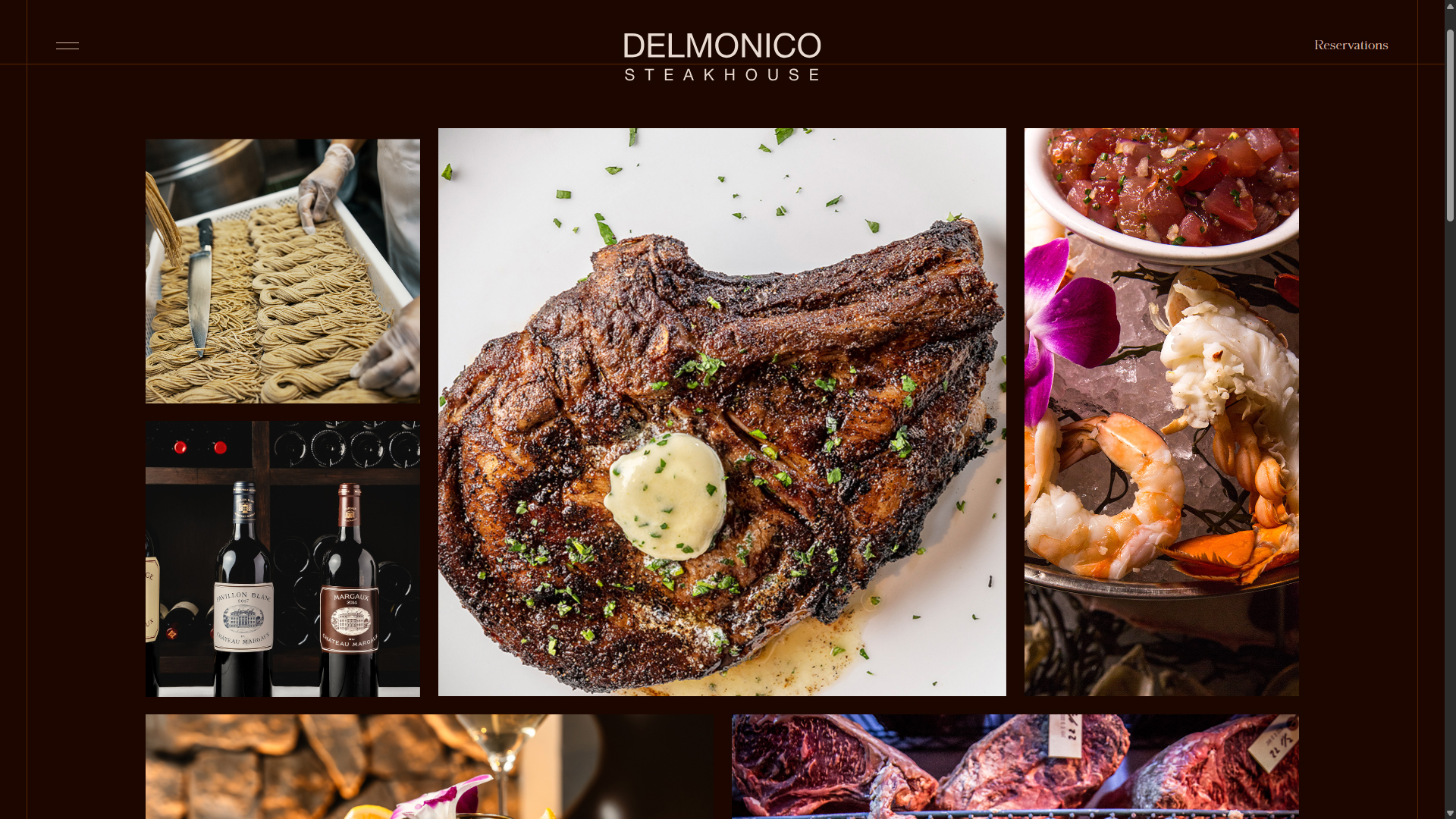 Simplified Menu Access | Delmonico Steakhouse in Las Vegas Project