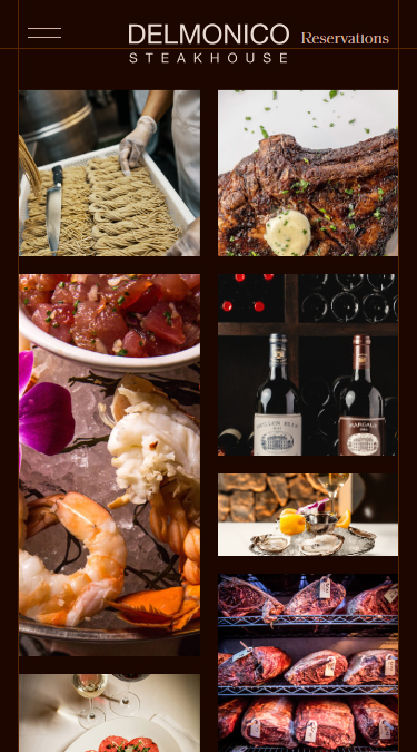 Simplified Menu Access | Delmonico Steakhouse in Las Vegas Project