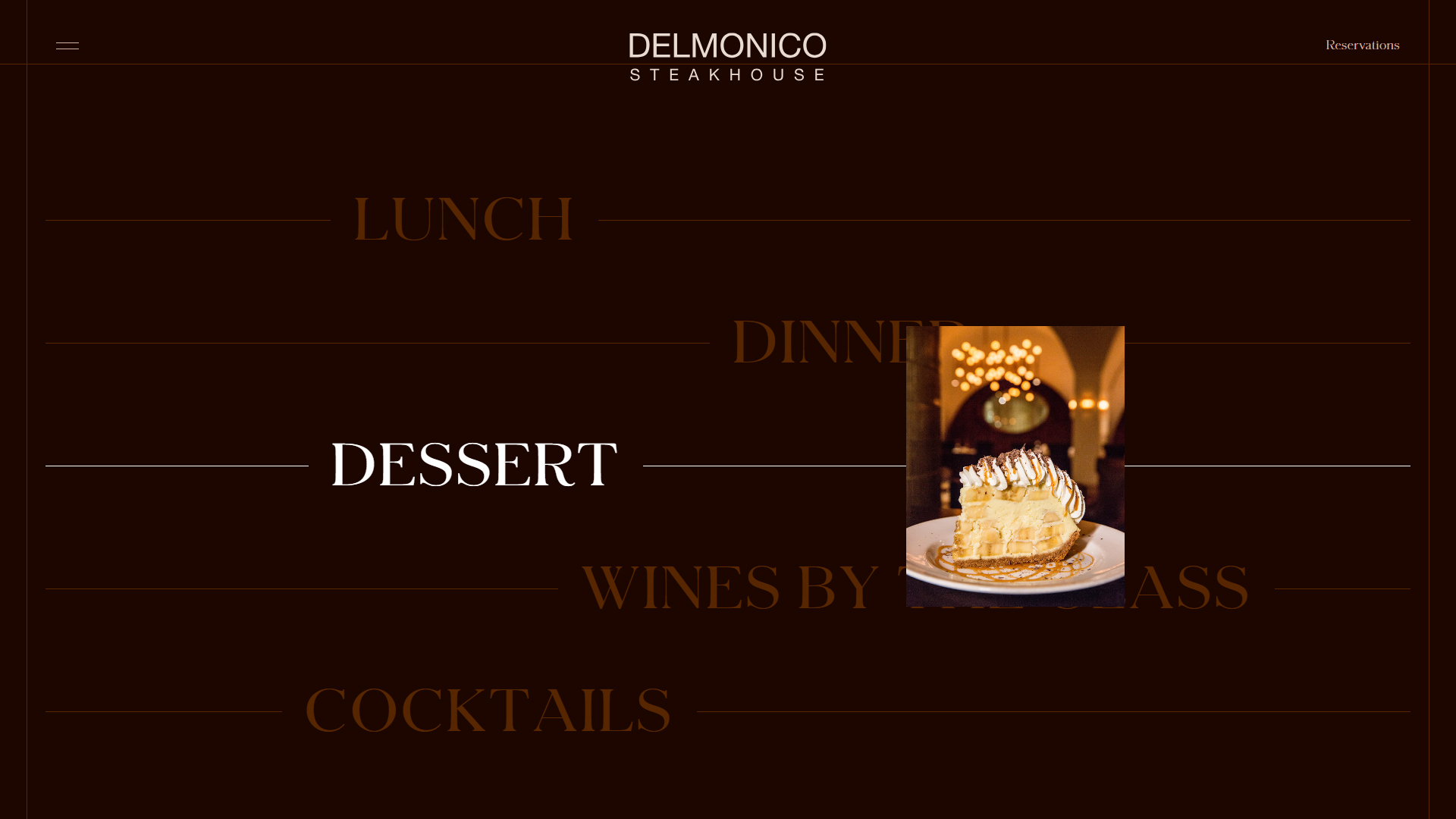 Simplified Menu Access | Delmonico Steakhouse in Las Vegas Project