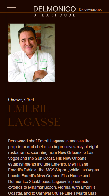 Enhanced User Interaction | Delmonico Steakhouse in Las Vegas Project