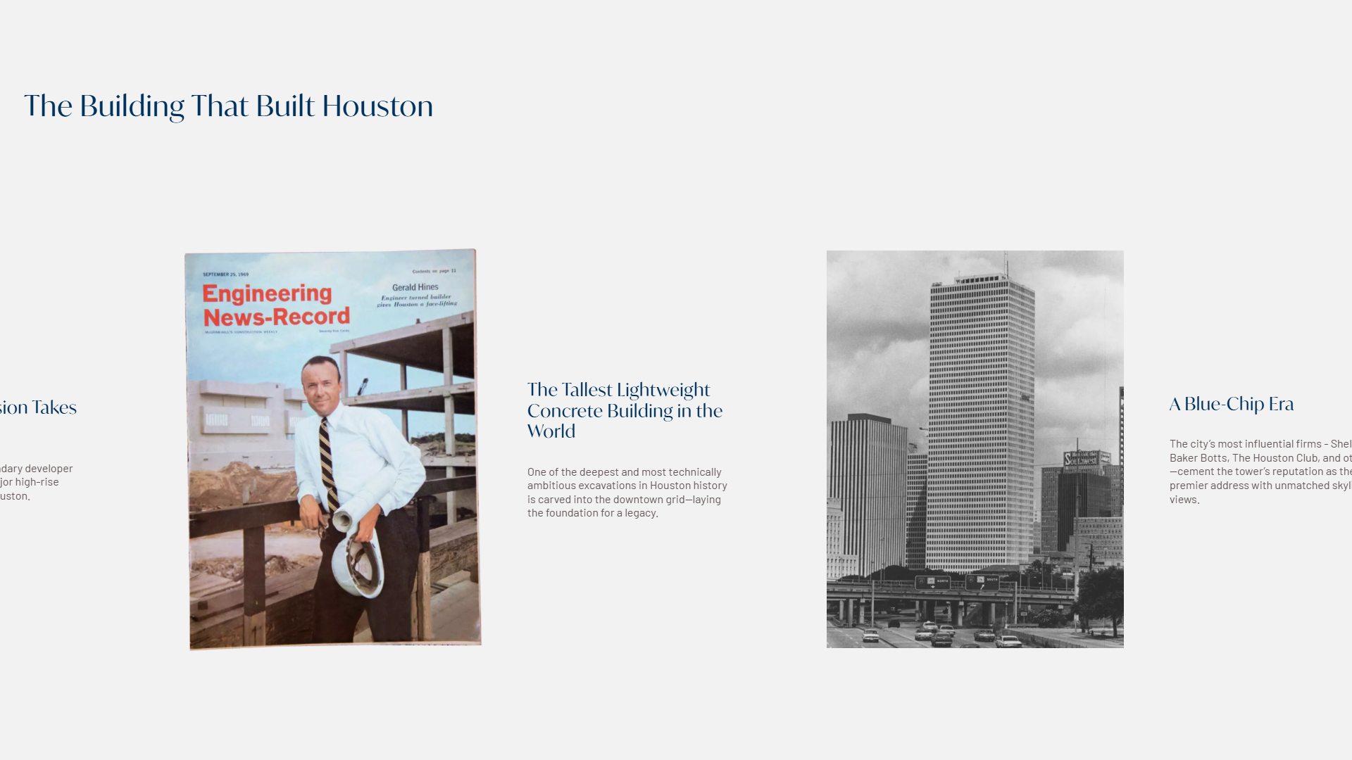 Architectural Storytelling & History Timeline | 910 Louisiana Project