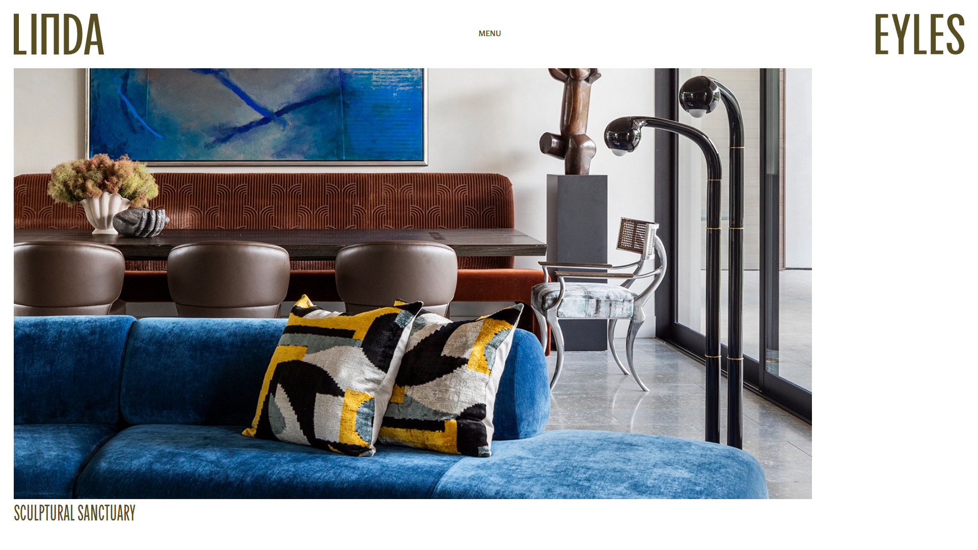 Custom Interior Design Portfolio Post Type | Linda Eyles Design Project