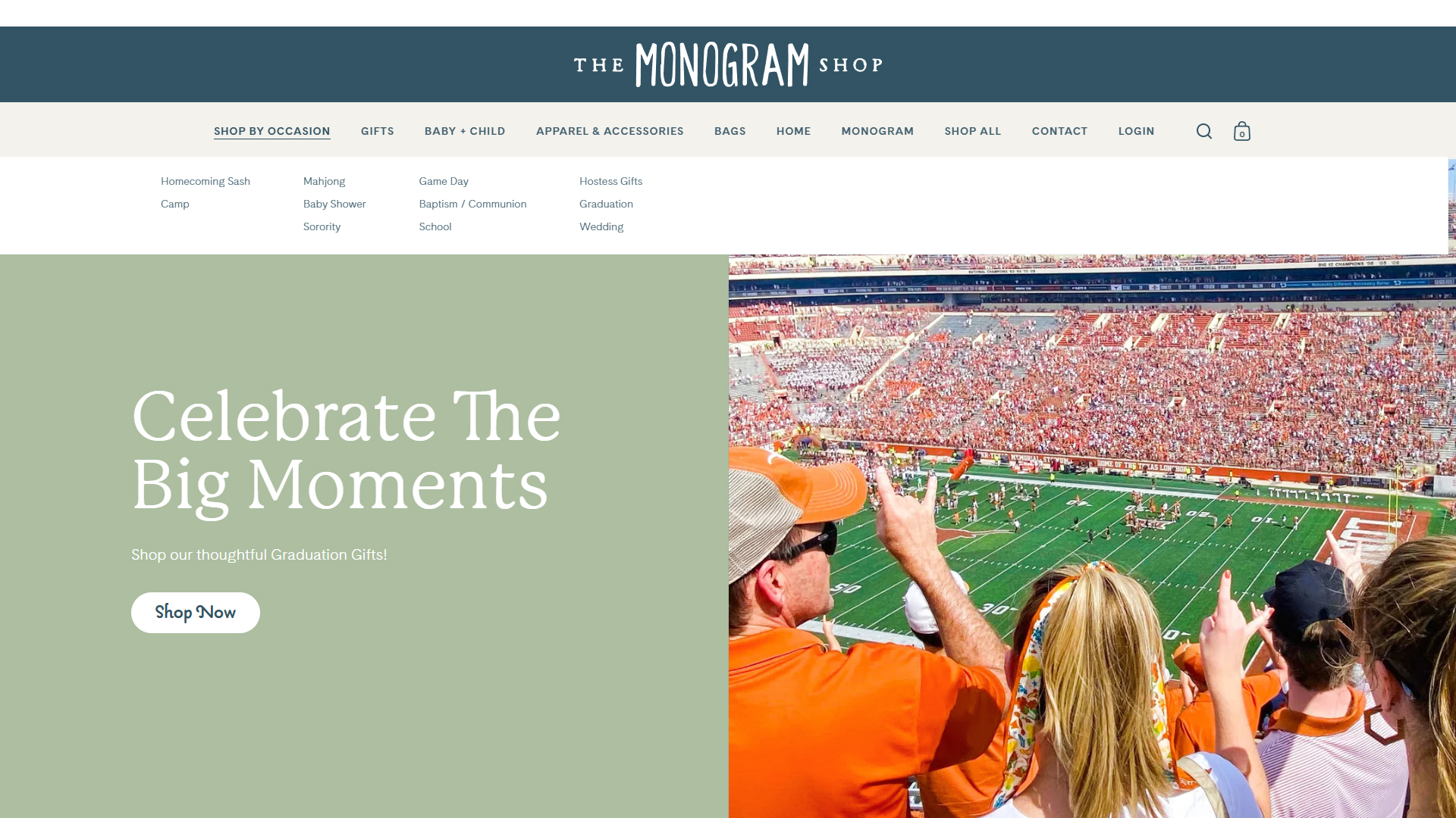 Gift Shop Product Collection & Navigation Architecture | The Monogram Shop Project
