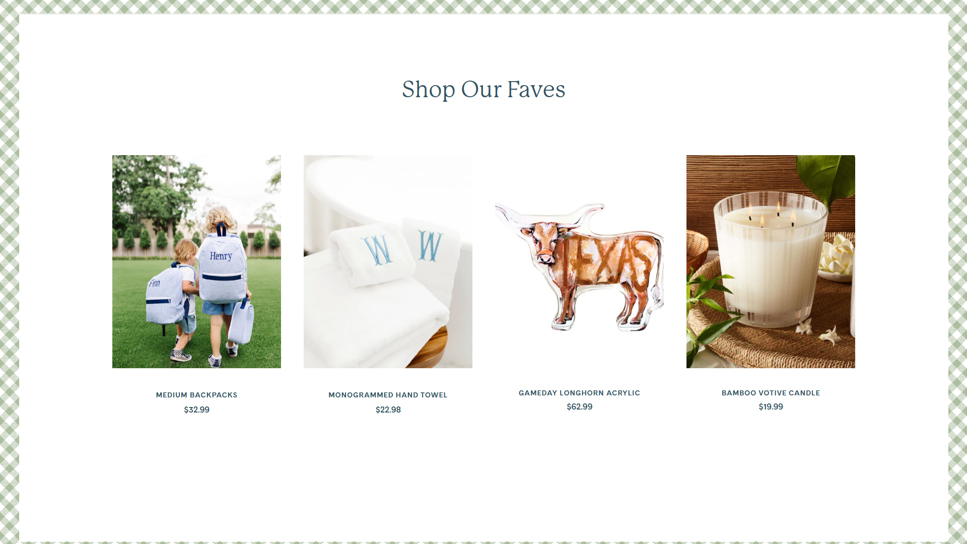 Gift Shop Product Collection & Navigation Architecture | The Monogram Shop Project
