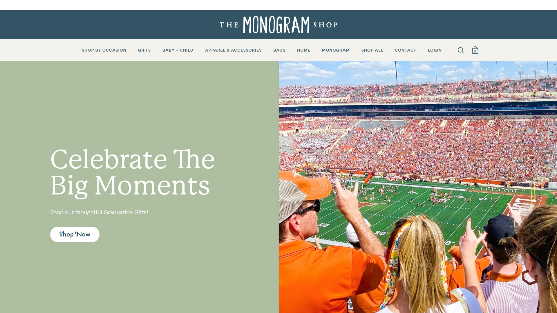 Gift Shop Product Collection & Navigation Architecture | The Monogram Shop Project