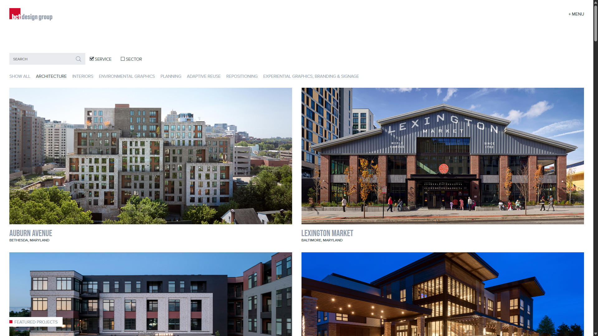 Architecture Firm Portfolio & Filtering System | BCT Design Group Project