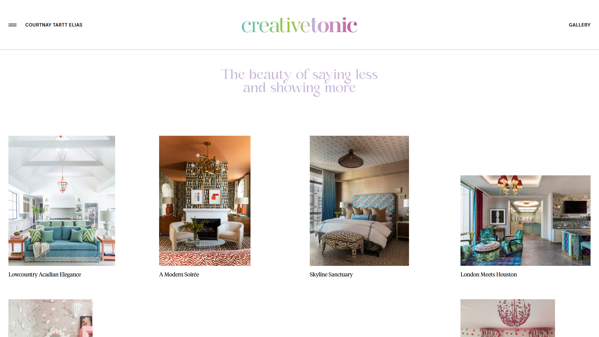 Custom Project Portfolio & Gallery System | Creative Tonic Design Project