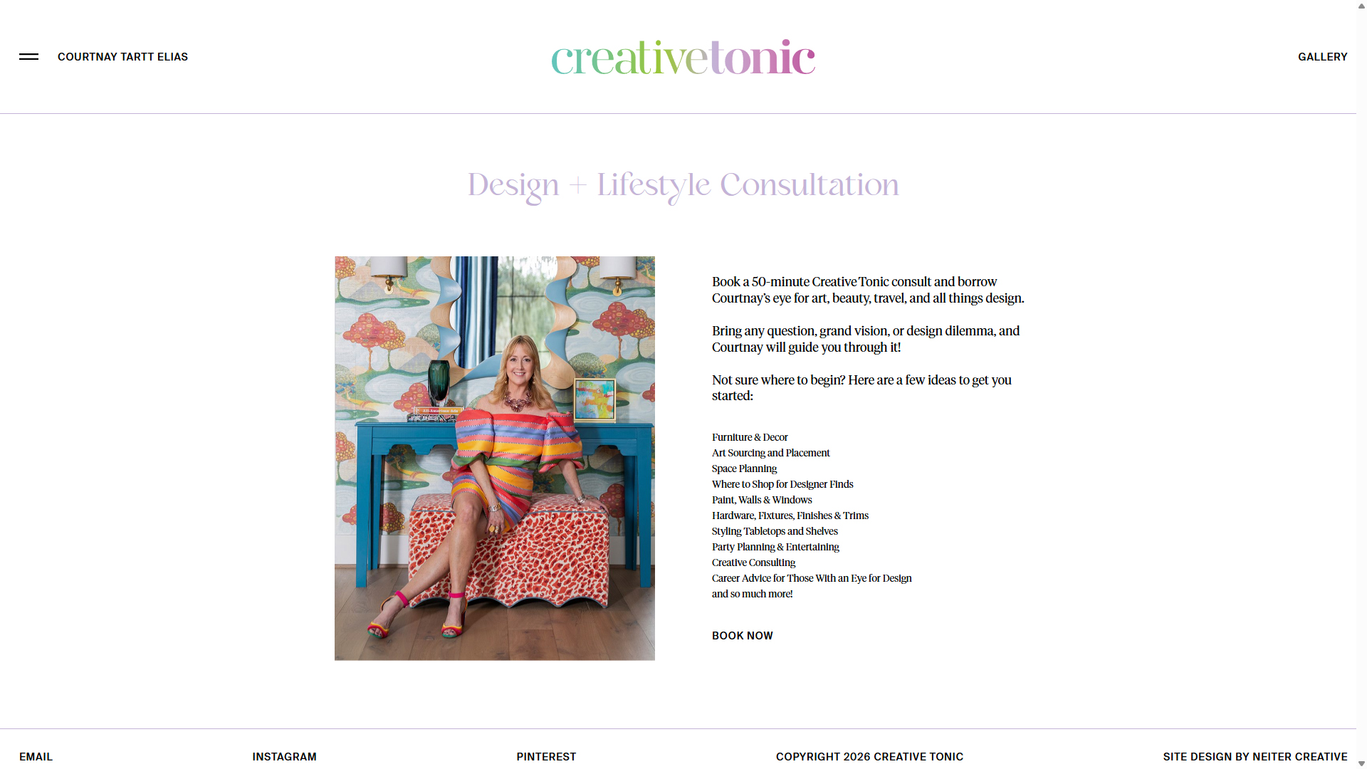Client Inquiry & Consultation Lead Generation | Creative Tonic Design Project