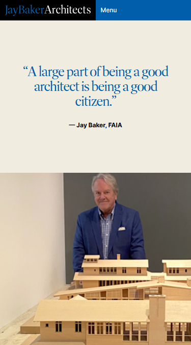 Mobile-Responsive Architect Website Design | Jay Baker Architects Project
