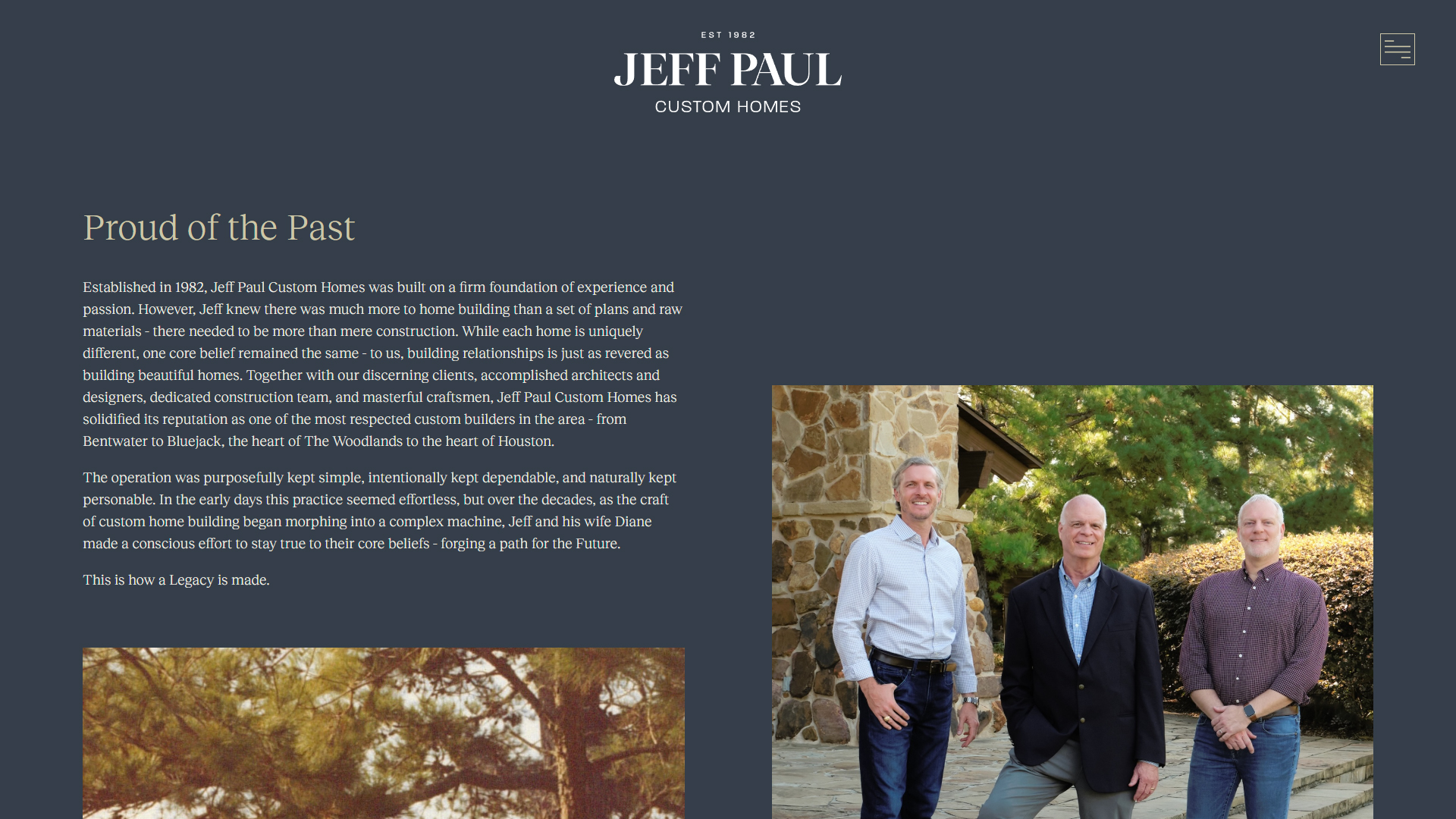 Photography-First Gallery & Press Sections | Jeff Paul Custom Homes Project