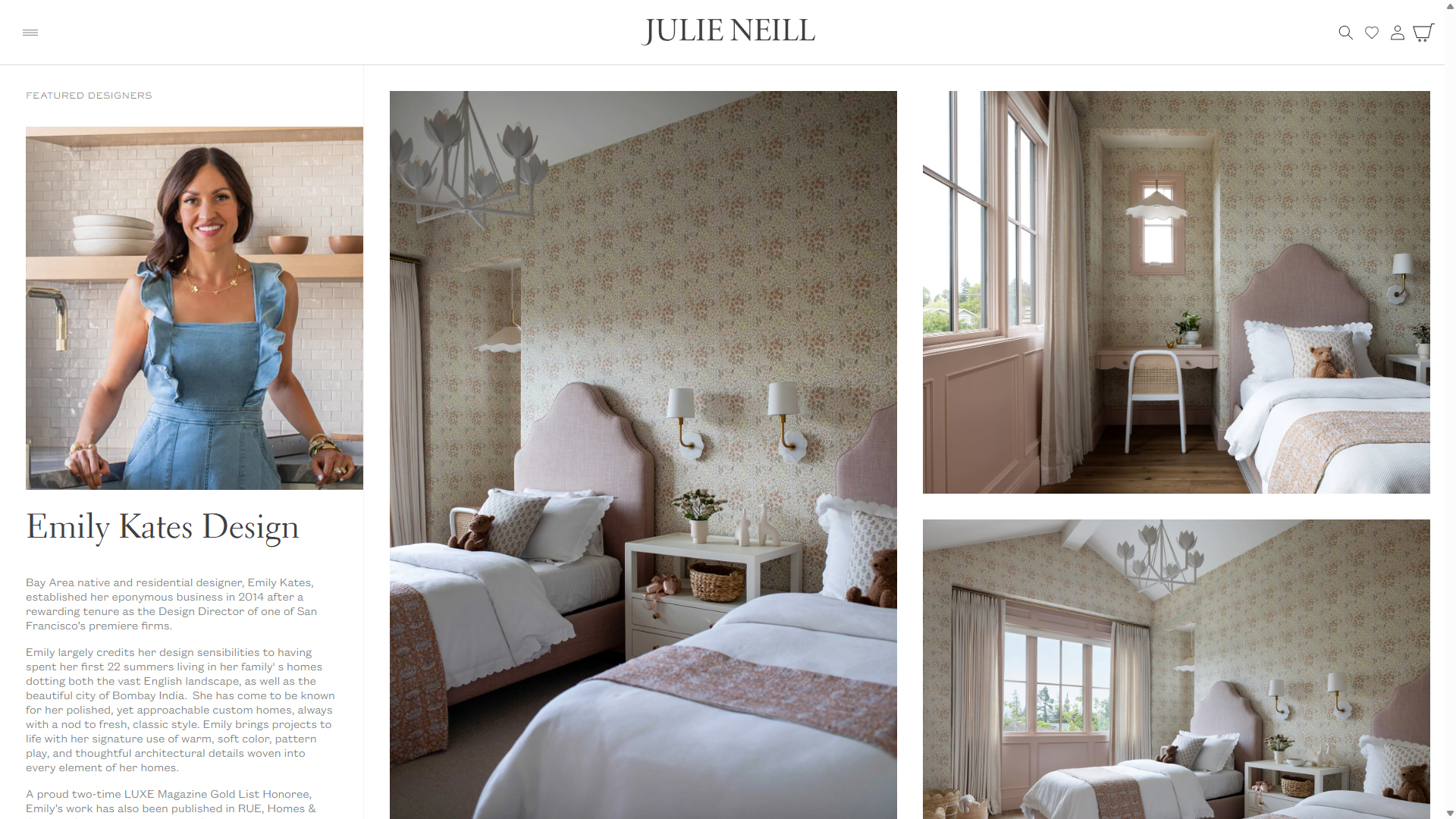 Featured Designers Gallery | Julie Neill Designs Project