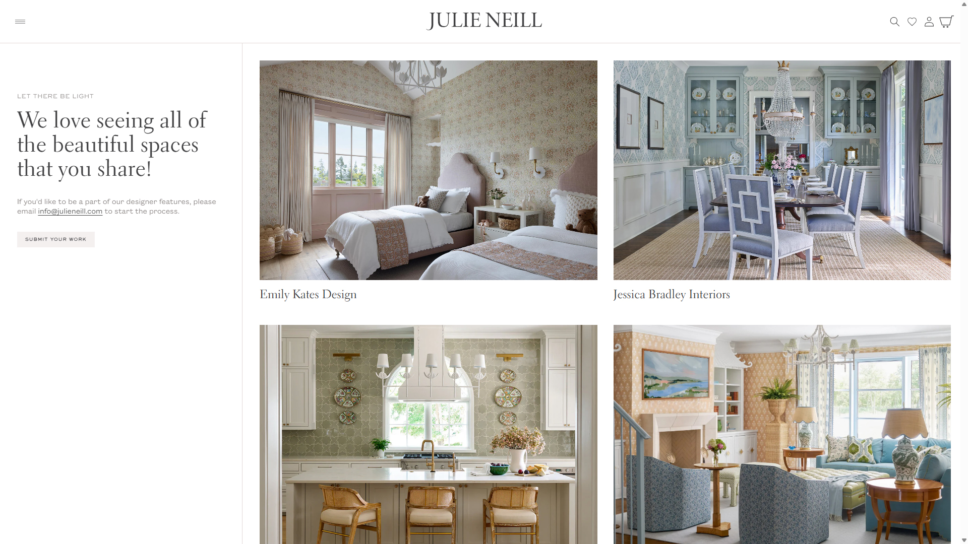 Featured Designers Gallery | Julie Neill Designs Project