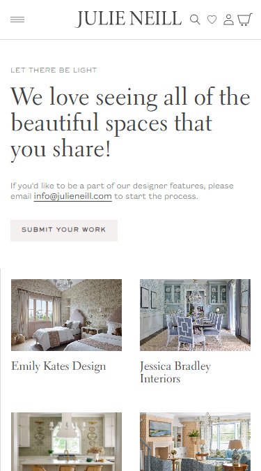 Featured Designers Gallery | Julie Neill Designs Project