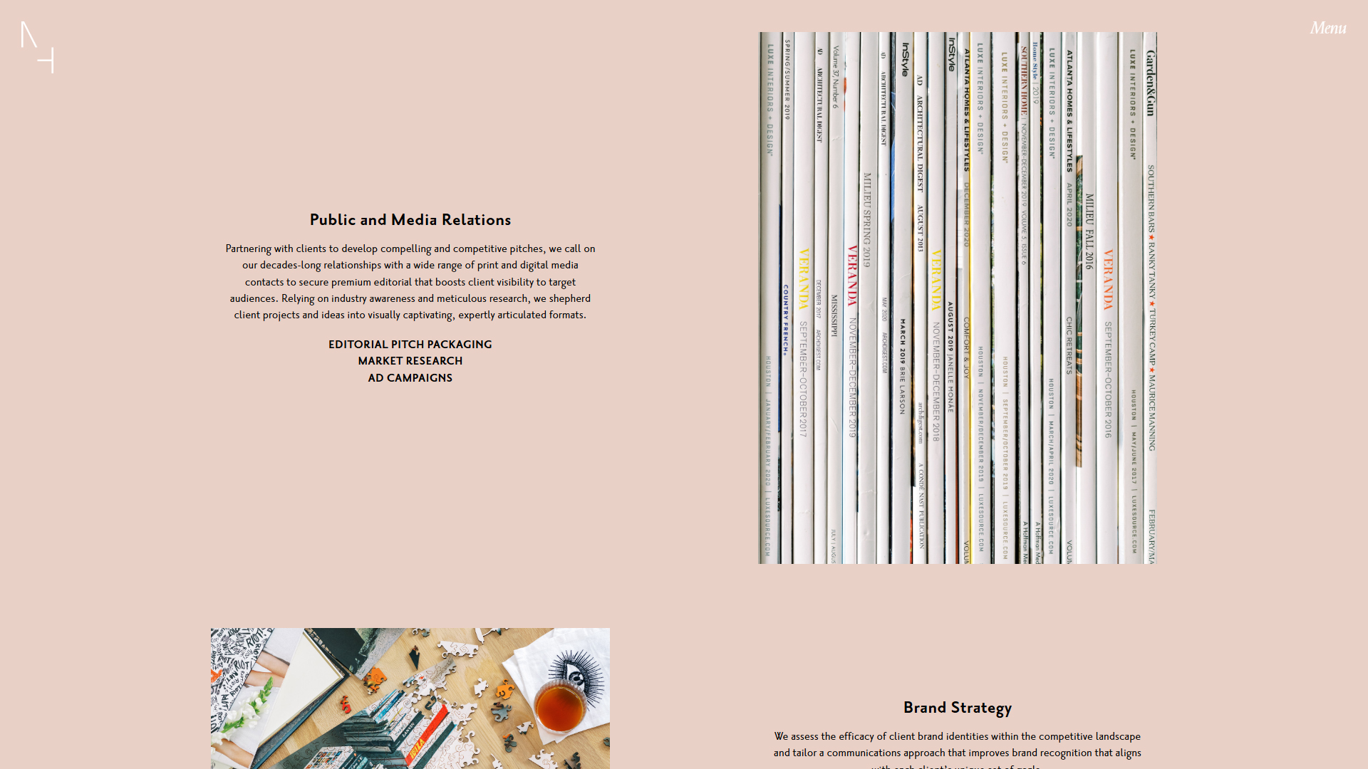 PR Agency Website Design & Development | Megan Hotze Editorial Project
