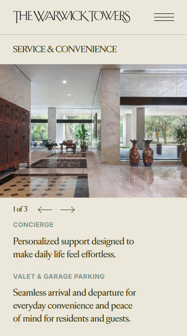 Segmented Lead Capture & Private Showing Requests | The Warwick Towers Project