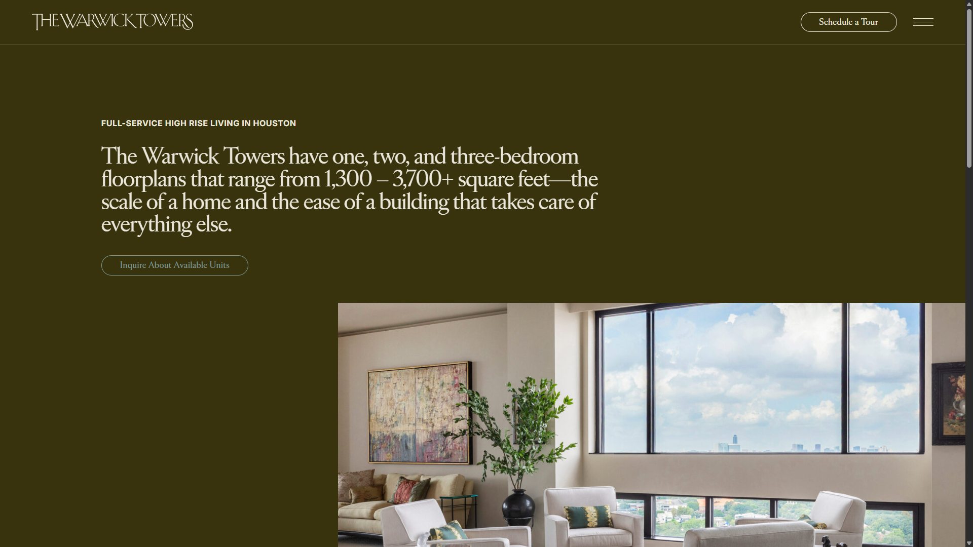 Segmented Lead Capture & Private Showing Requests | The Warwick Towers Project